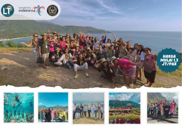 Dokumentasi rombongan tamu Paket Wisata Lombok 4 Hari 3 Malam di Bukit Malimbu bersama Lombok Travelutions.
