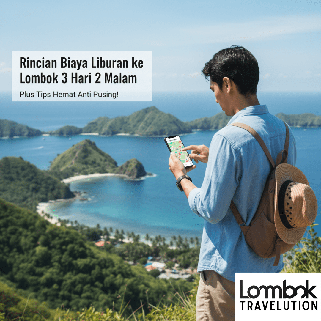 Rincian biaya liburan ke Lombok 3 hari 2 malam bersama Lombok Travelution