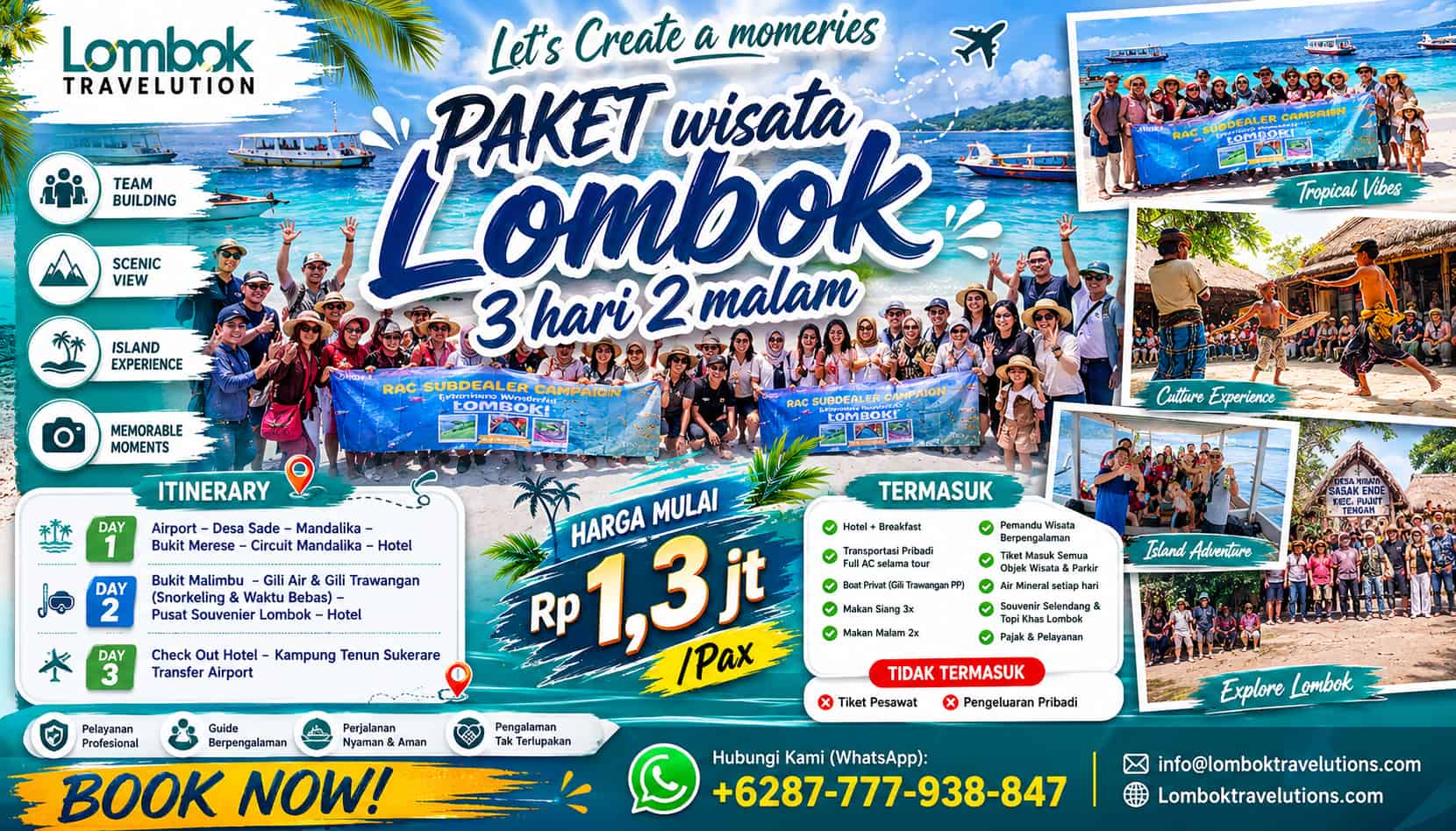 Destinasi Terlengkap Lombok Travelution