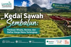 Daftar harga menu makanan lengkap Kedai Sawah Sembalun Lombok