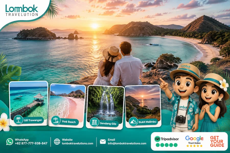 7 destinasi romantis Lombok untuk honeymoon dengan pemandangan pantai tropis