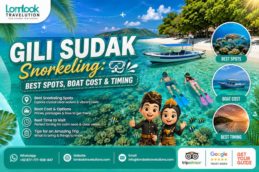 Gili Sudak snorkeling with best spots, boat cost, and best timing in Lombok