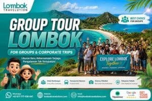 Paket wisata group Lombok untuk rombongan dengan pemandangan pantai tropis
