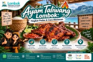 Ayam Taliwang Lombok dengan sambal pedas dan panduan tingkat kepedasan serta cara memesan