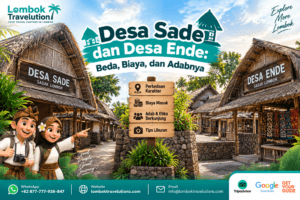 Desa Sade dan Desa Ende Lombok dengan rumah adat Sasak