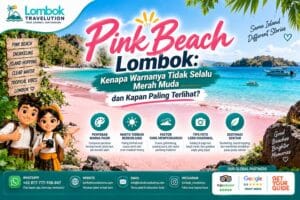 Pink Beach Lombok dengan pasir merah muda dan faktor yang memengaruhi warna pantai